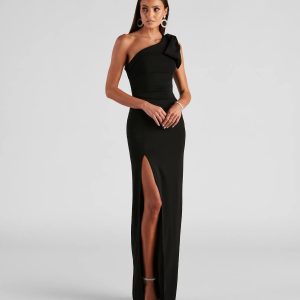 Star Formal One-Shoulder Mermaid Dress - Image 3