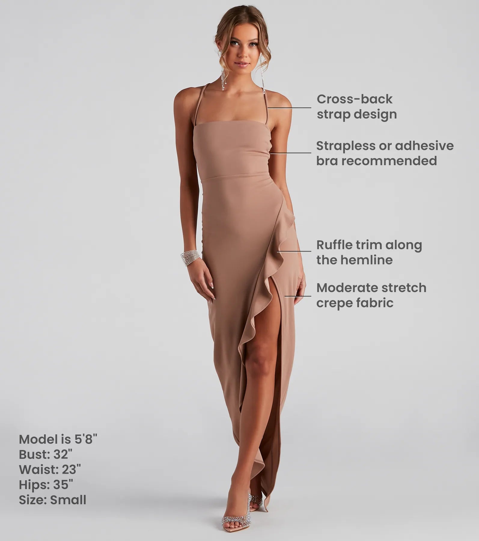 Tiffany Sleeveless High Slit Formal Dress - Image 11