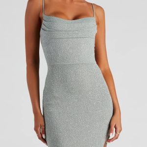 Lola Formal High Slit Glitzy Glitter Dress - Image 8