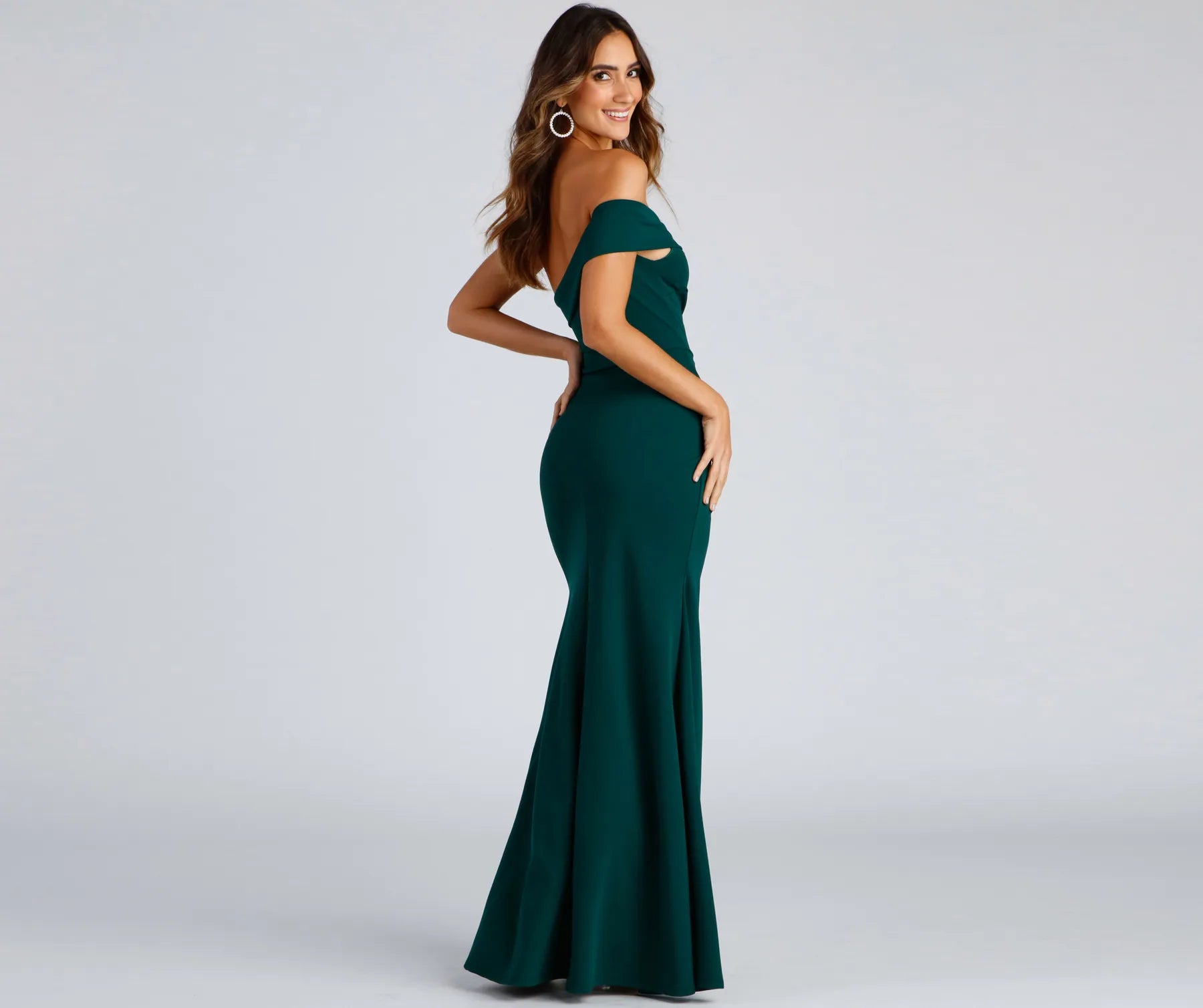 Susana Asymmetric Off-Shoulder Mermaid Dress - Image 2