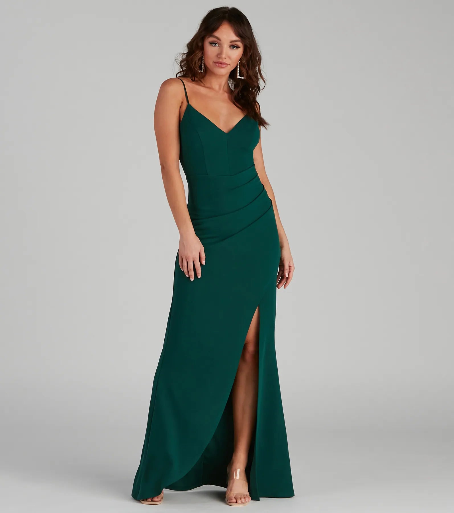 Skyler Formal A-Line Crepe Dress - Image 1