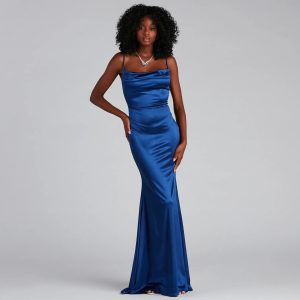 Nahla Formal Satin Mermaid Dress - Image 17