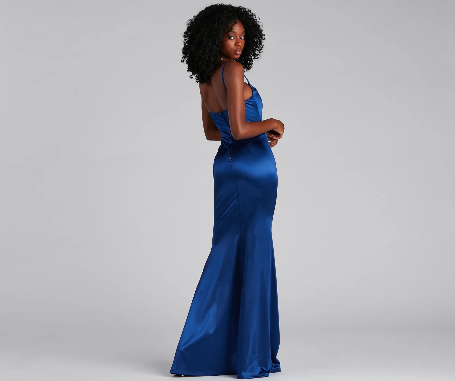 Nahla Formal Satin Mermaid Dress - Image 18