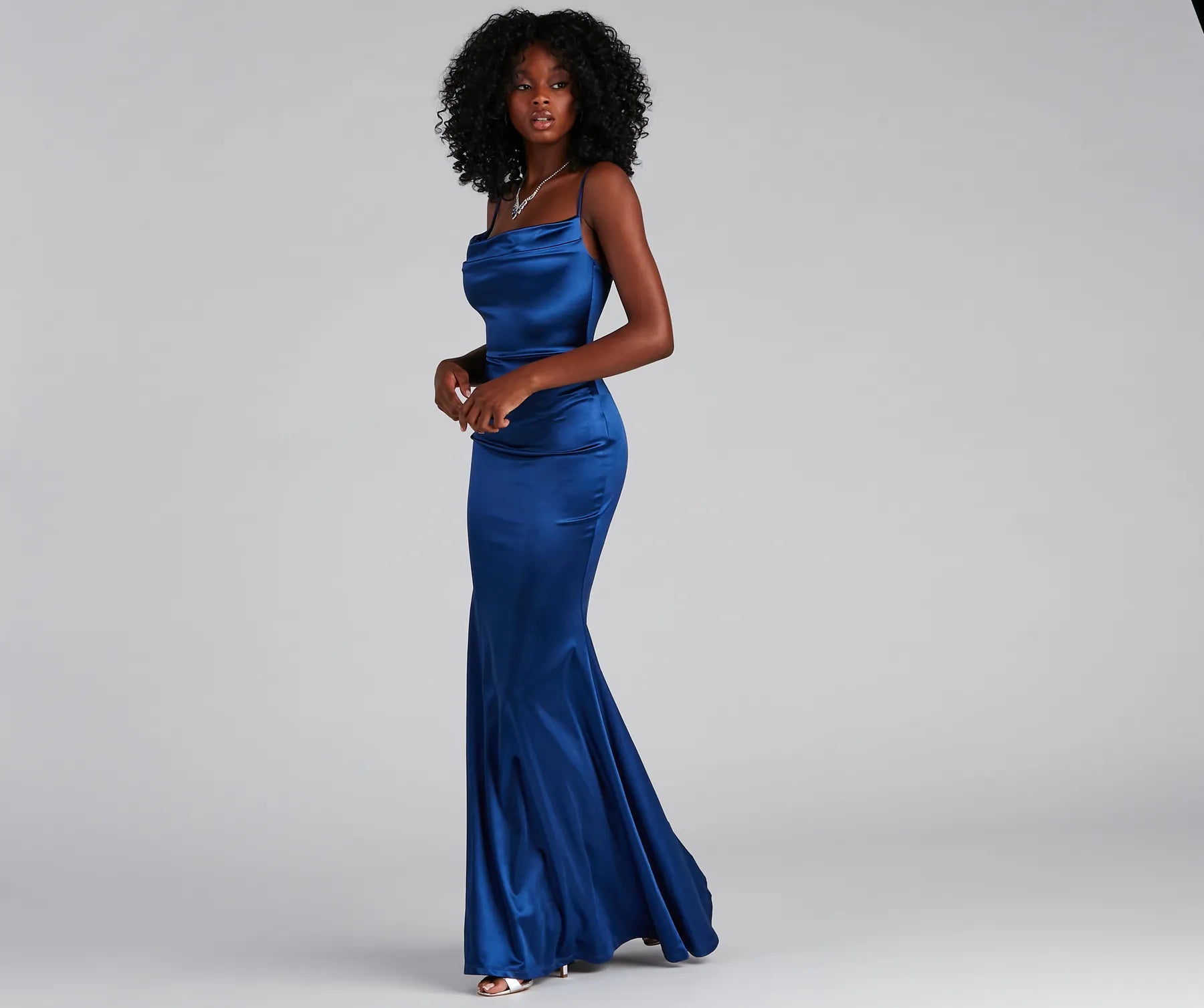 Nahla Formal Satin Mermaid Dress - Image 20