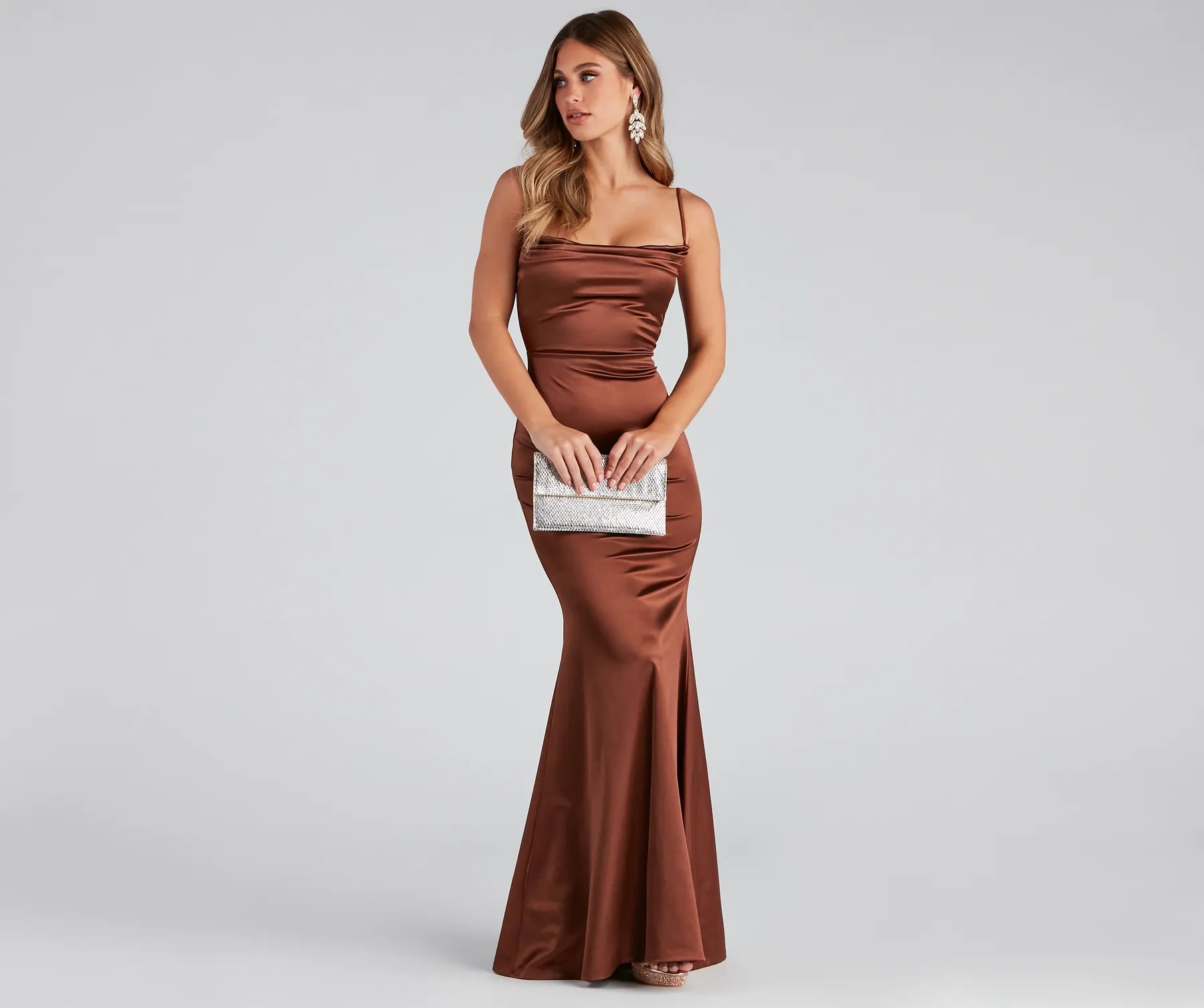 Nahla Formal Satin Mermaid Dress - Image 25