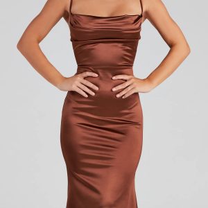 Nahla Formal Satin Mermaid Dress - Image 28