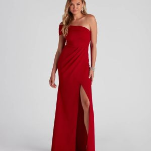 Susana Asymmetric Off-Shoulder Mermaid Dress - Image 17