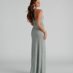 Leann Formal High Slit Glitter Dress - Image 19