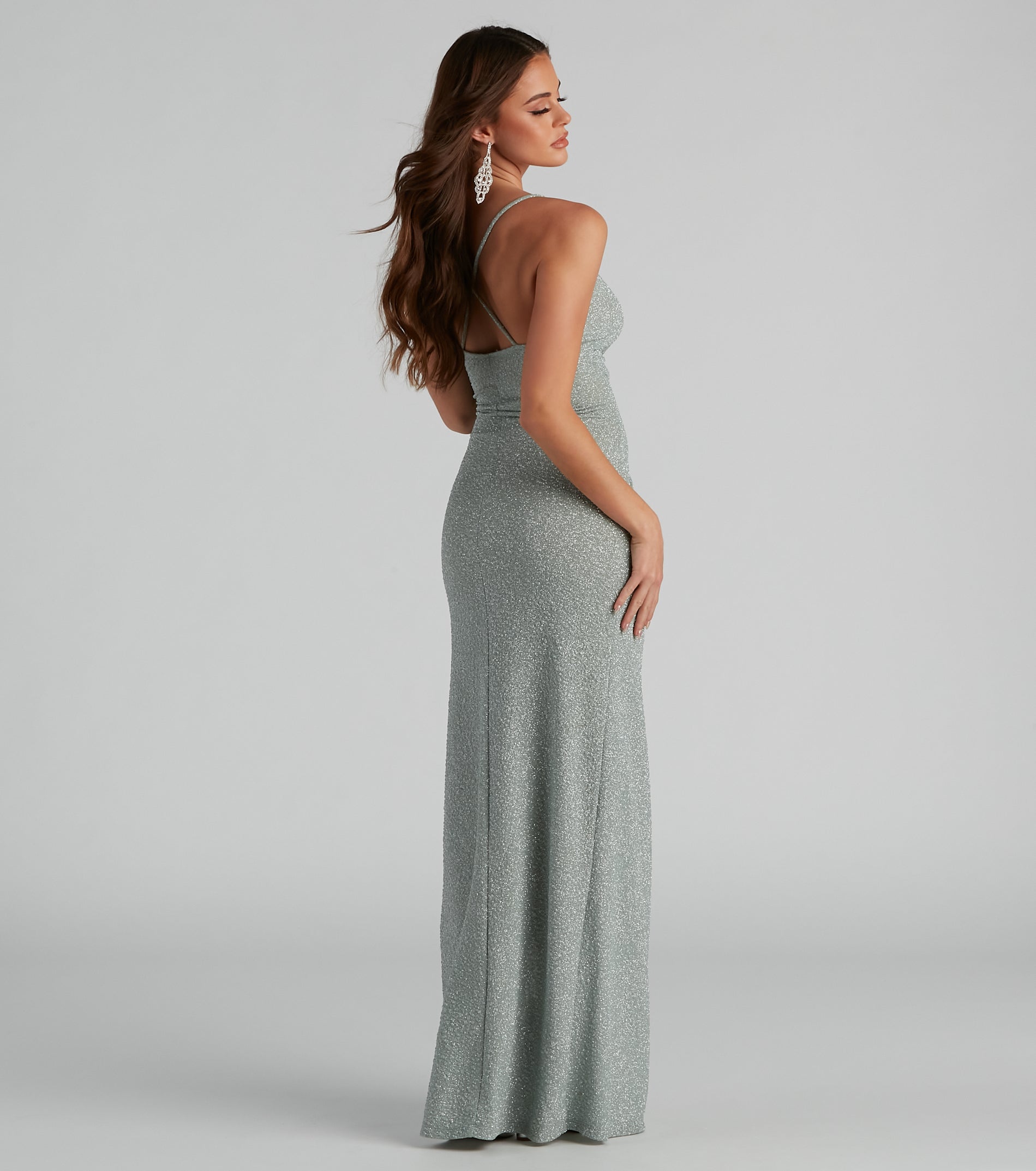 Leann Formal High Slit Glitter Dress - Image 19
