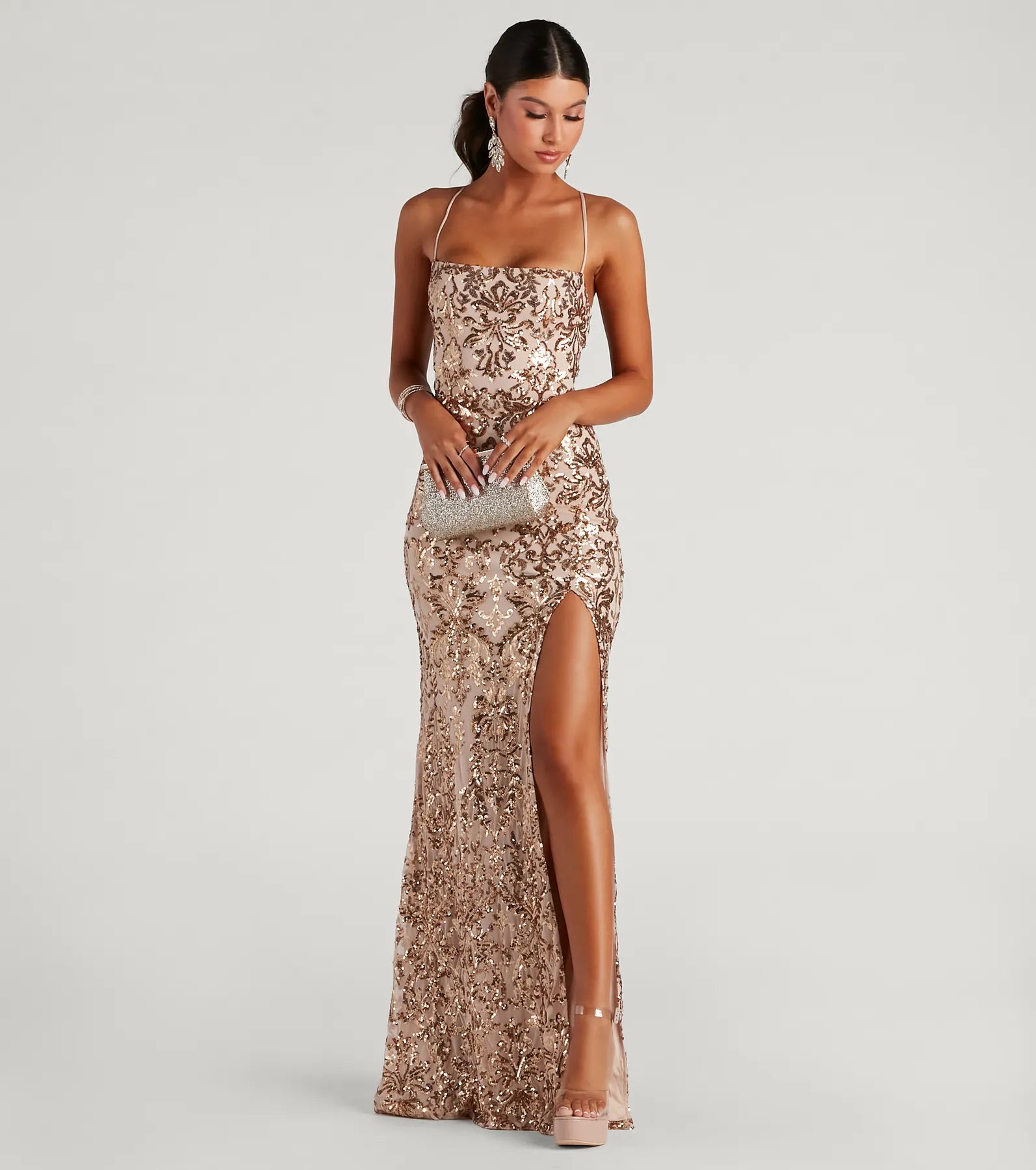 Kinsley Formal Sequin Mermaid Dress - Image 1