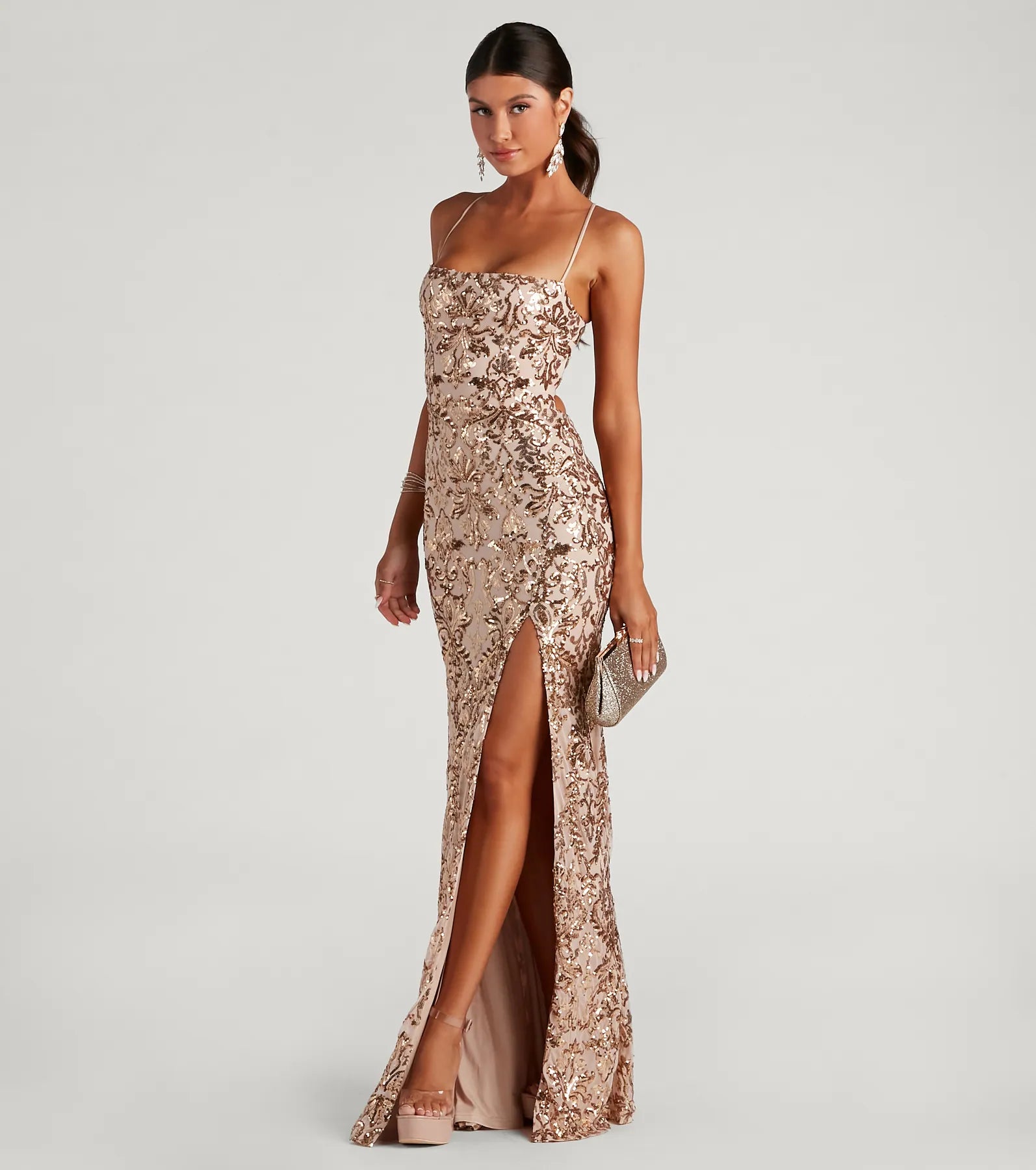 Kinsley Formal Sequin Mermaid Dress - Image 3