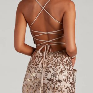 Kinsley Formal Sequin Mermaid Dress - Image 4