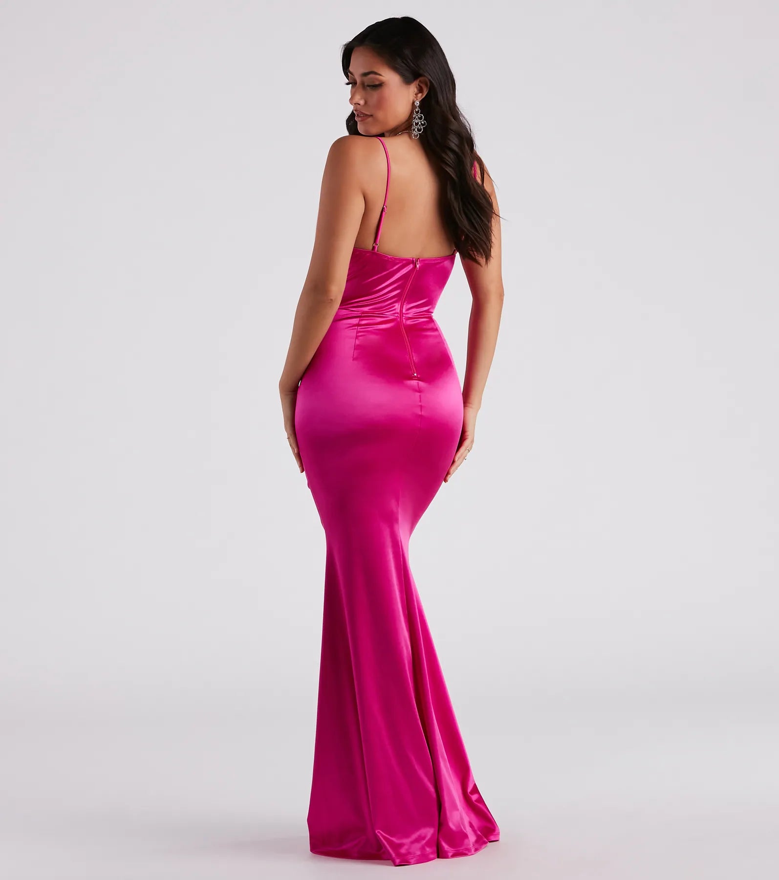 Nahla Formal Satin Mermaid Dress - Image 30