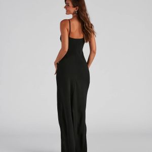 Sasha Formal High Slit Wrap Dress - Image 2