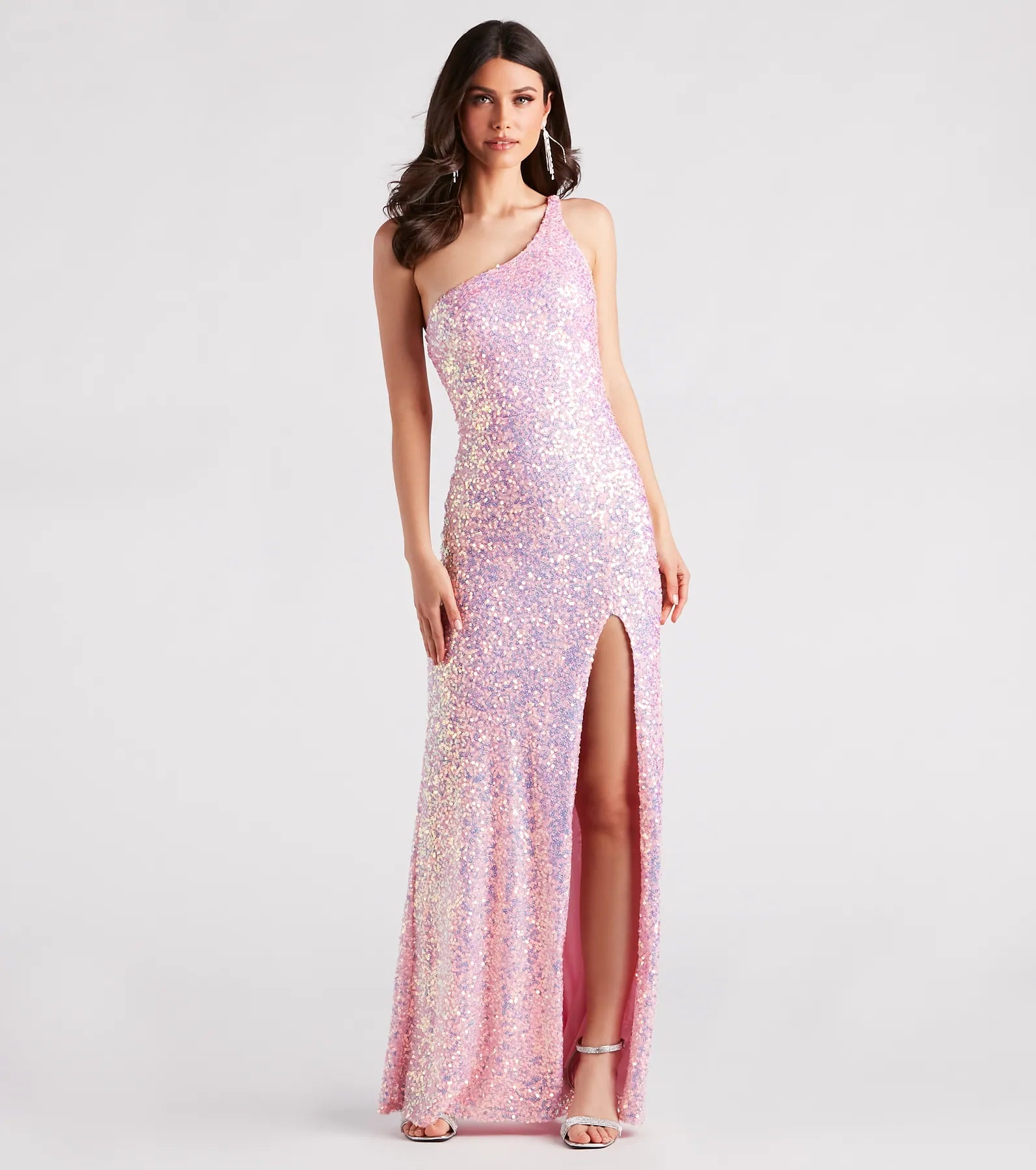 Lyla Formal One-Shoulder Sequin Dress - Image 18