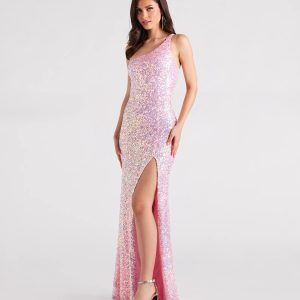 Lyla Formal One-Shoulder Sequin Dress - Image 20