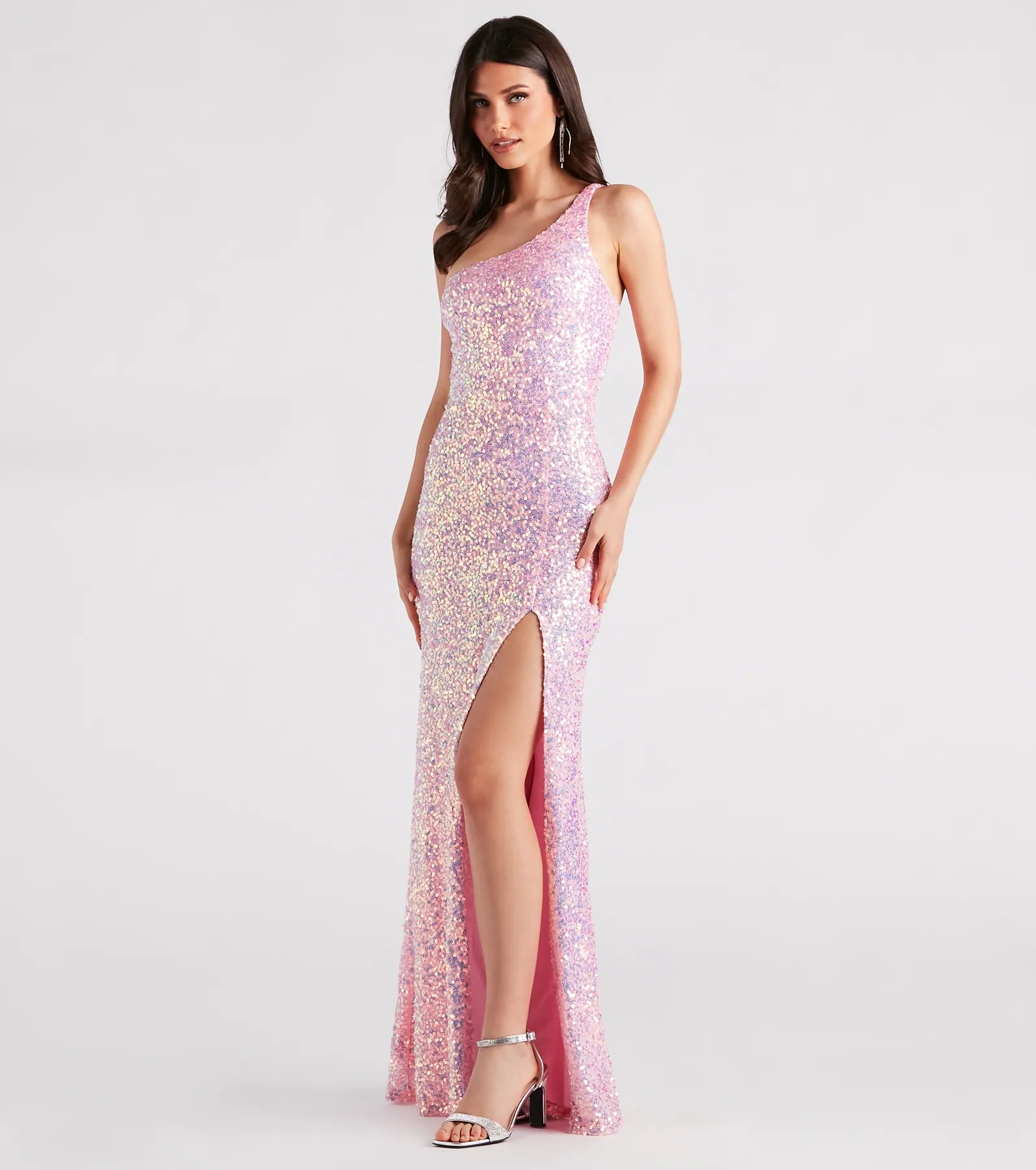Lyla Formal One-Shoulder Sequin Dress - Image 20