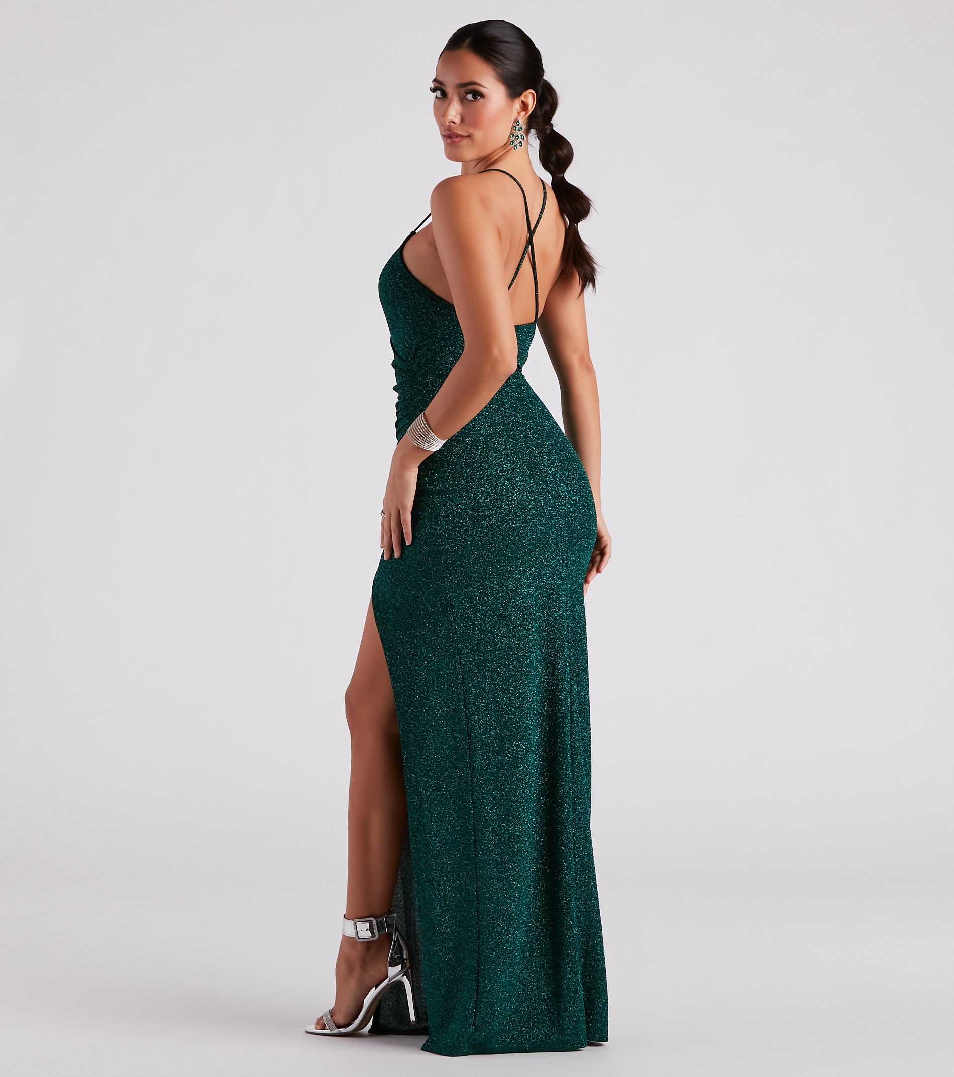 Leann Formal High Slit Glitter Dress - Image 33