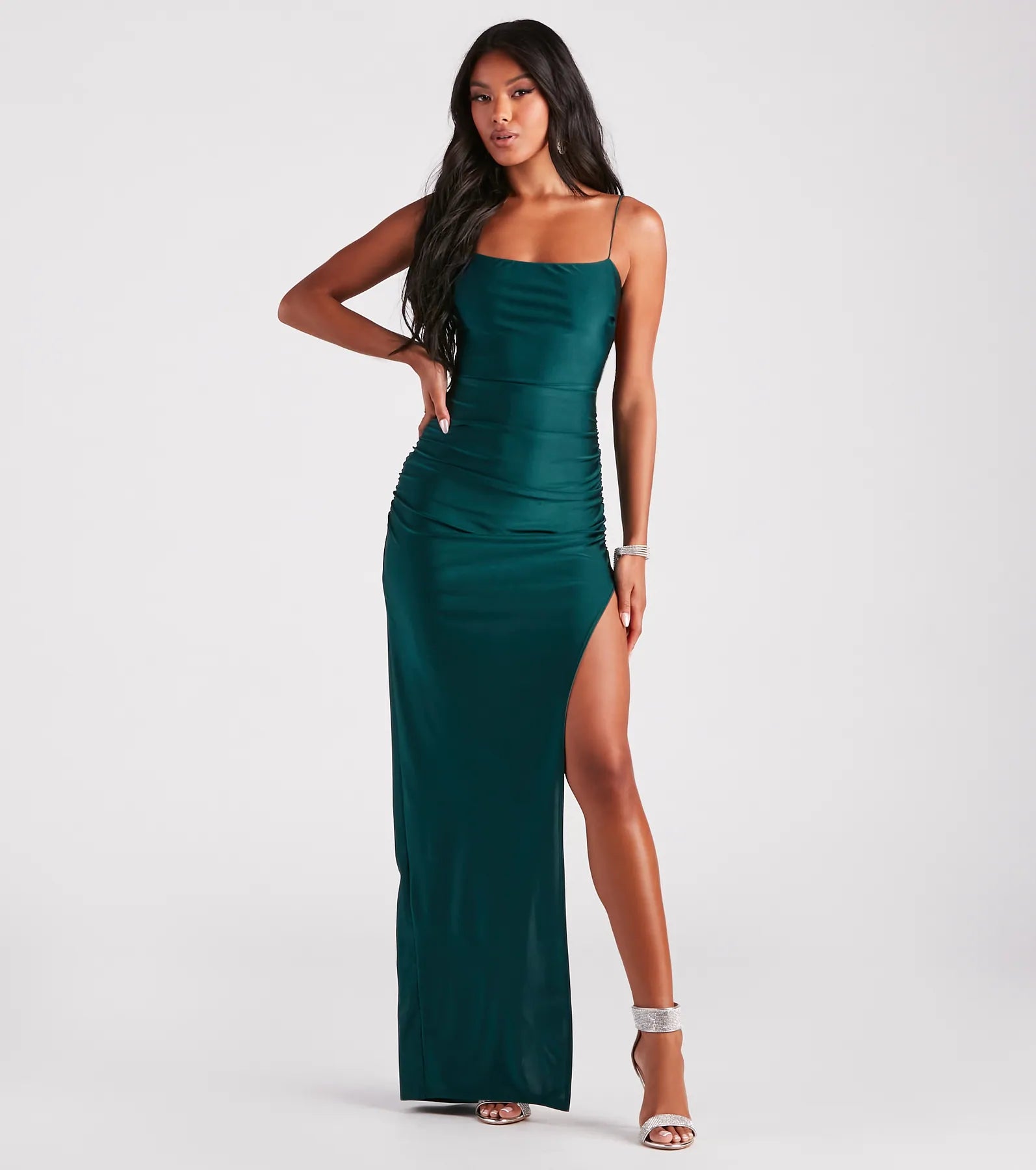 Michelle High-Slit Formal Dress - Image 13