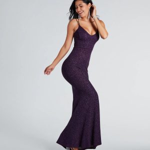 Rachel Formal Glitter Lace-Up Dress - Image 27
