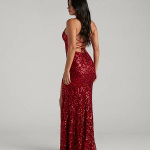 Kinsley Formal Sequin Mermaid Dress - Image 7