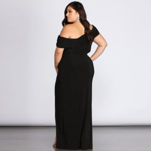 Plus Kaleigh Off Shoulder Dress - Image 10