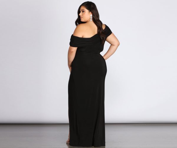Plus Kaleigh Off Shoulder Dress