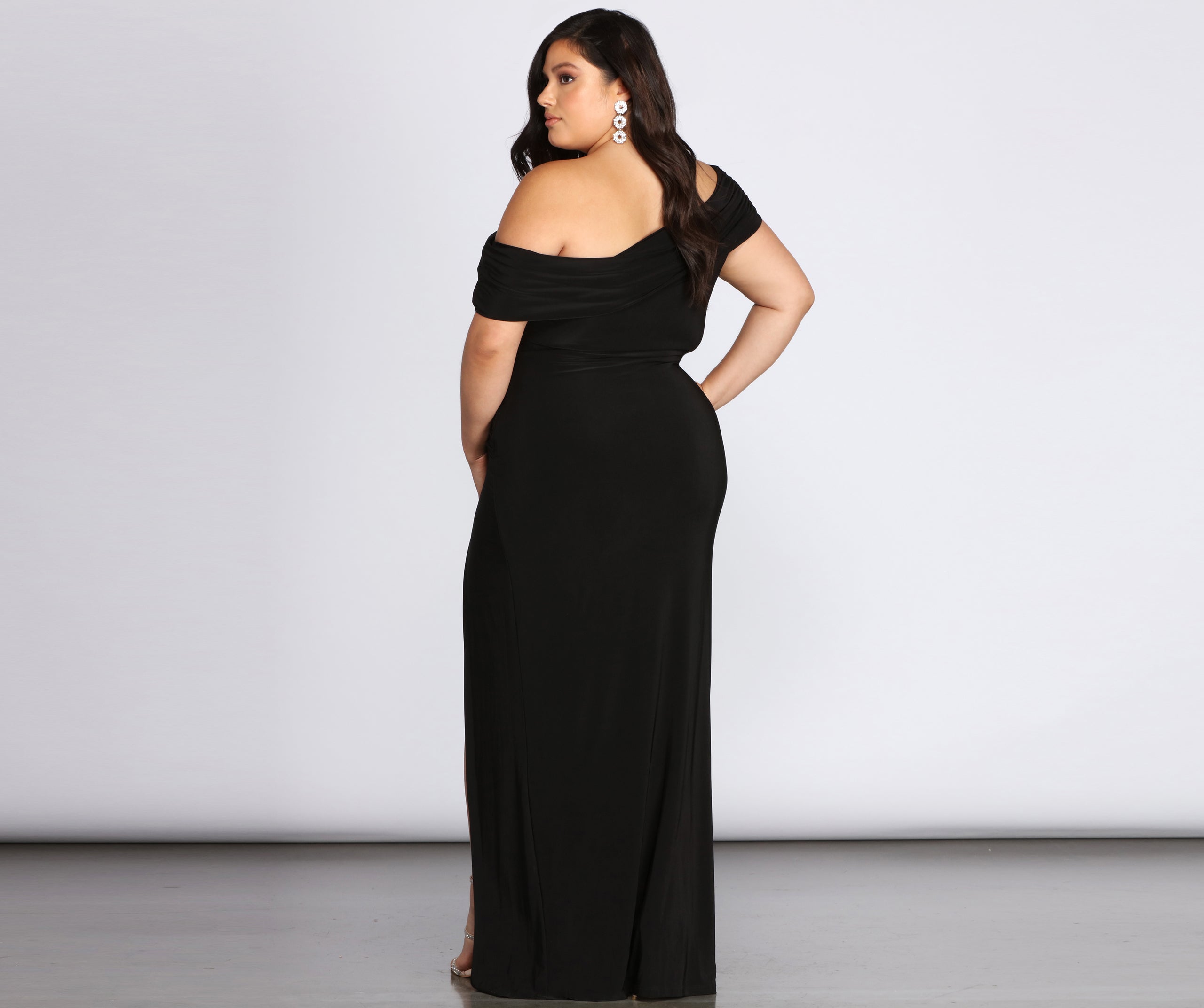 Plus Kaleigh Off Shoulder Dress - Image 10