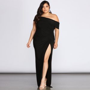 Plus Kaleigh Off Shoulder Dress - Image 11