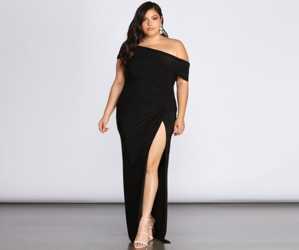 Plus Kaleigh Off Shoulder Dress