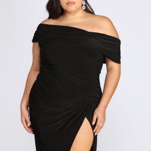 Plus Kaleigh Off Shoulder Dress - Image 12