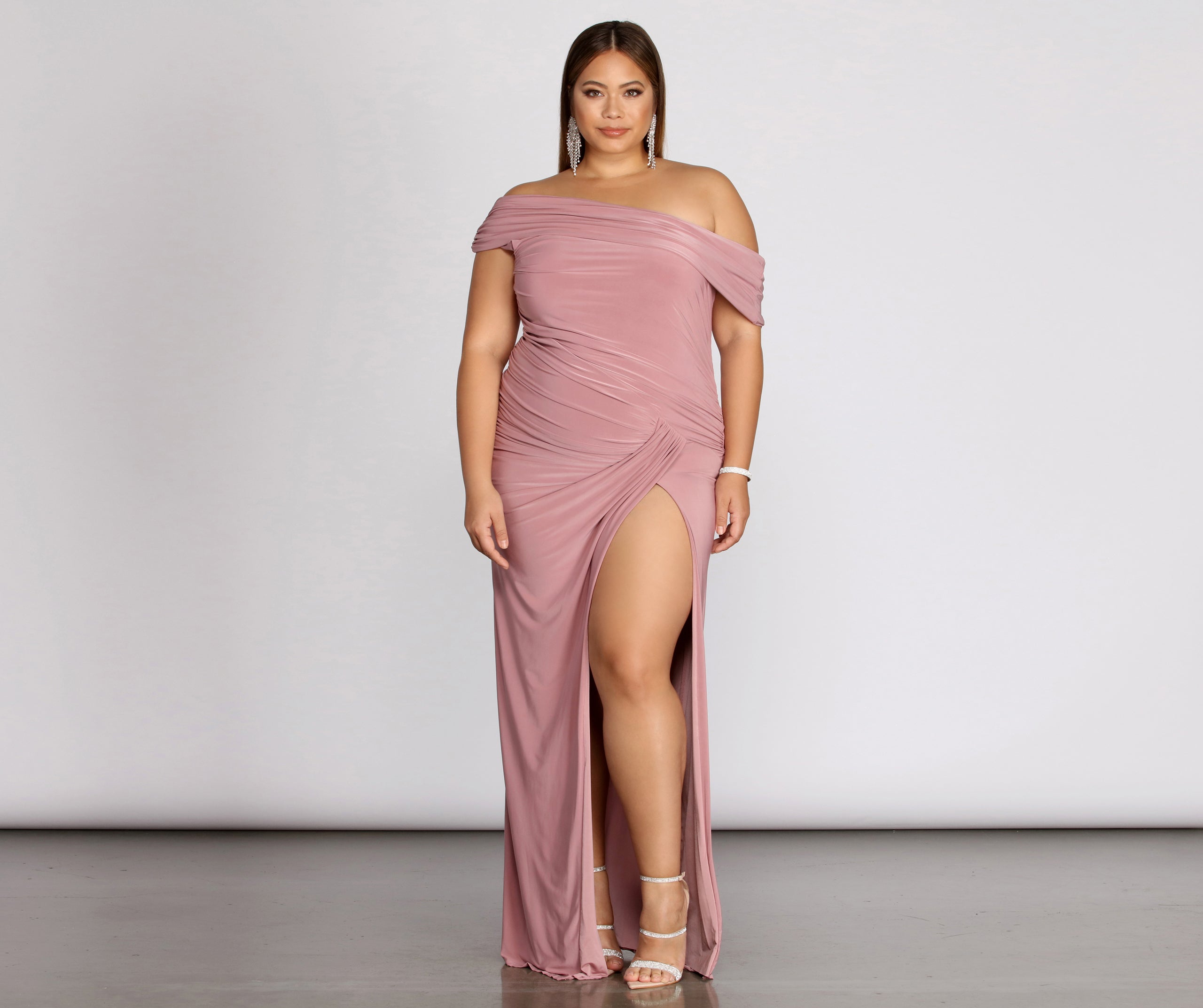 Plus Kaleigh Off Shoulder Dress - Image 1