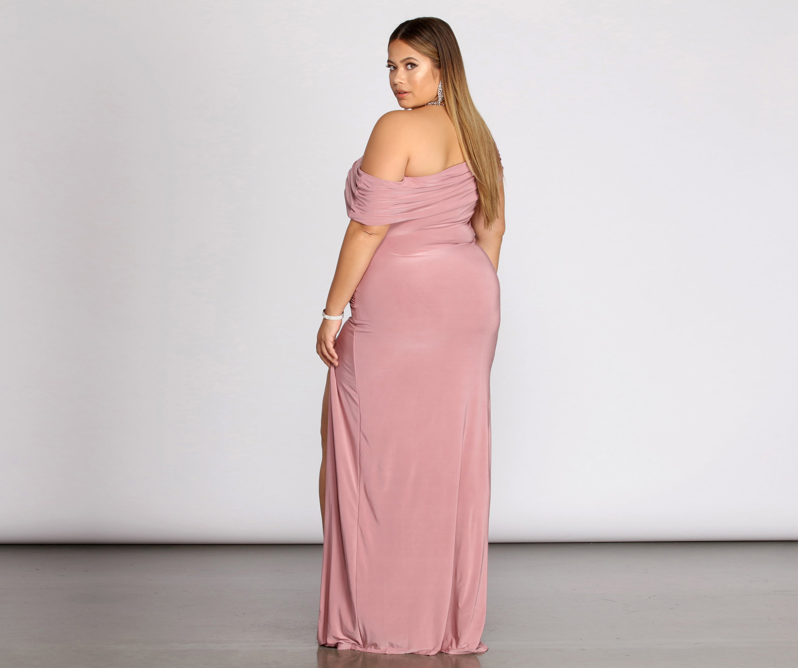 Plus Kaleigh Off Shoulder Dress - Image 2