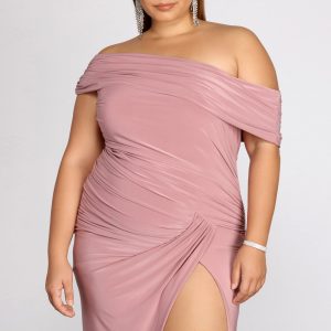 Plus Kaleigh Off Shoulder Dress - Image 3