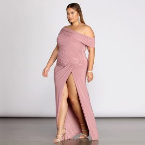Plus Kaleigh Off Shoulder Dress - Image 4