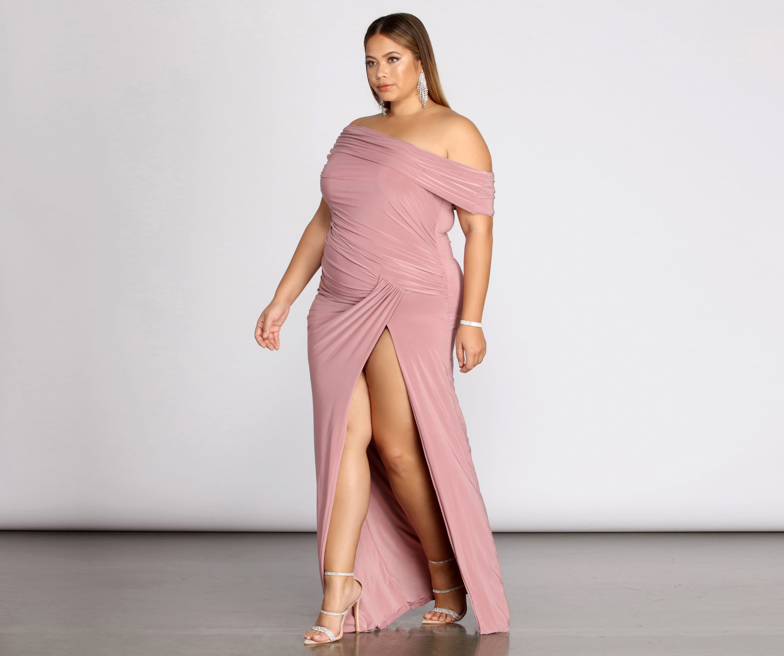 Plus Kaleigh Off Shoulder Dress - Image 4