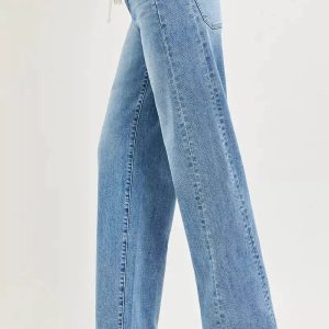RISEN Relaxed Fit Drawstring Waist Jeans - Image 4