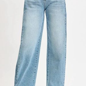 RISEN Mid Rise Wide Barrel Transferable Leg Snap Jeans - Image 1