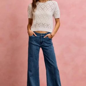 SO ME Seam Detail Mid Rise Stretch Denim Jeans - Image 8