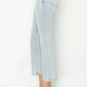 RISEN Full Size Mid Rise Cropped Flare Jeans - Image 3
