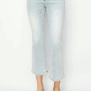 RISEN Full Size Mid Rise Cropped Flare Jeans - Image 6