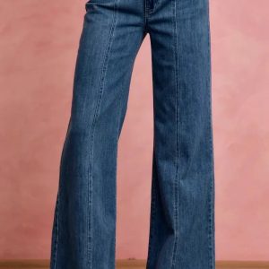 SO ME Seam Detail Mid Rise Stretch Denim Jeans - Image 4