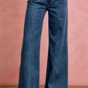 SO ME Seam Detail Mid Rise Stretch Denim Jeans - Image 6