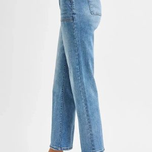RISEN Full Size High Waisted Bootcut Cropped Jeans Plus Size - Image 4