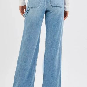 RISEN Full Size High Rise Straight Leg Jeans with Front Pockets Plus Size - Image 5