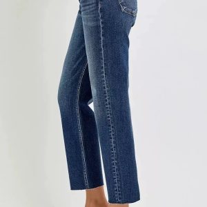 RISEN High Rise Slim Barrel Jeans - Image 4