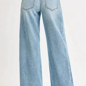 RISEN Mid Rise Wide Barrel Transferable Leg Snap Jeans - Image 8