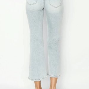 RISEN Full Size Mid Rise Cropped Flare Jeans - Image 2