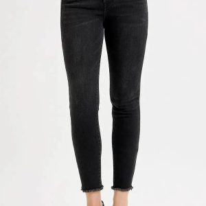 RISEN Full Size Tummy Control High Rise Adjustable Waist Skinny Jeans Plus Size - Image 3