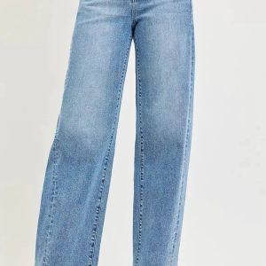 RISEN Relaxed Fit Drawstring Waist Jeans - Image 1